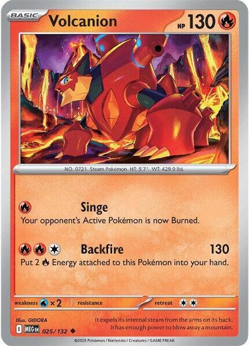 Volcanion - 025/132 - Uncommon - Reverse Holo
