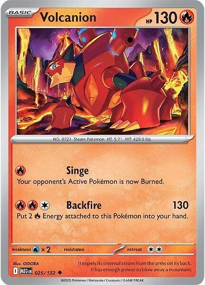 Volcanion - 025/132 - Uncommon - Reverse Holo