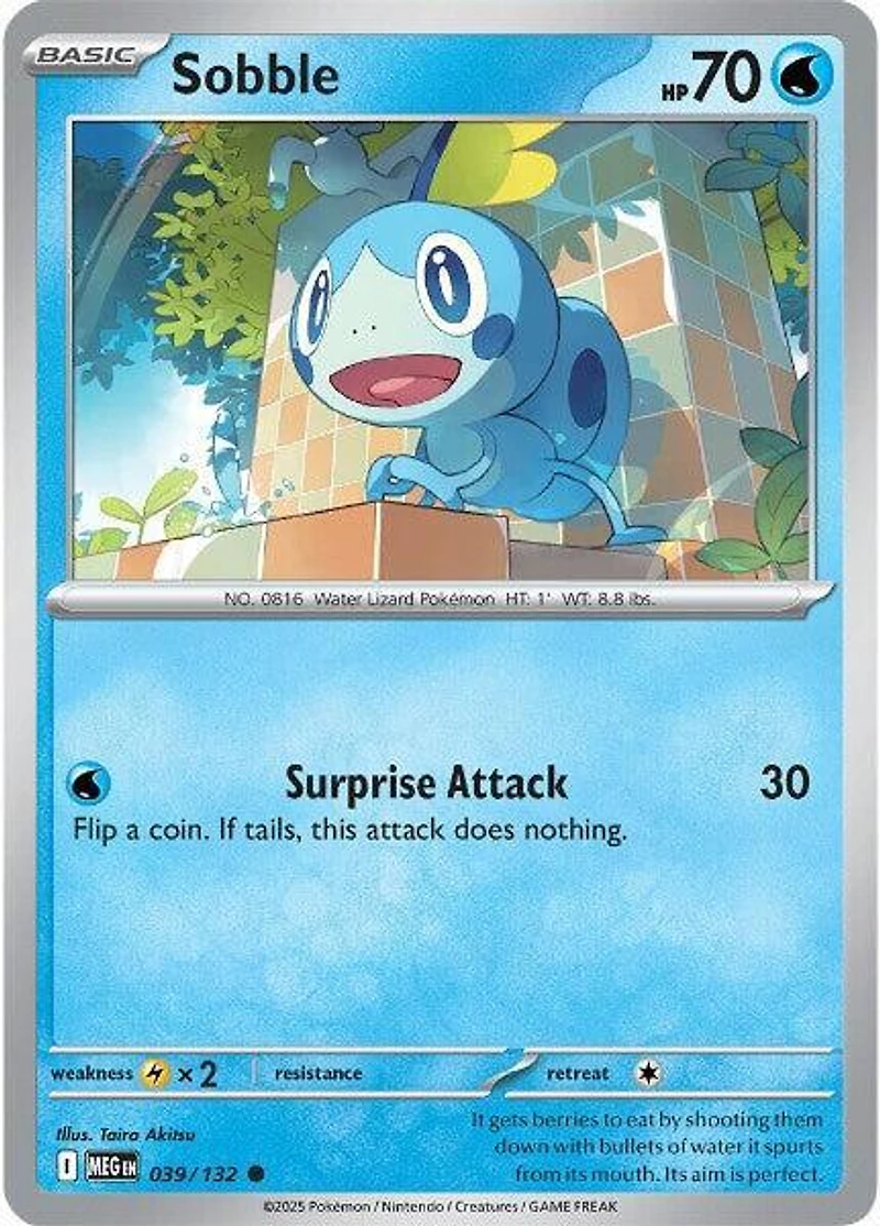 Sobble - 039/132 - Common - Reverse Holo