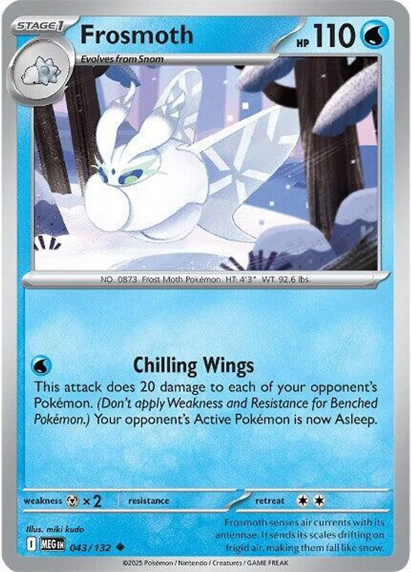 Frosmoth - 043/132 - Uncommon - Reverse Holo
