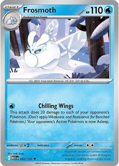Frosmoth - 043/132 - Uncommon - Reverse Holo