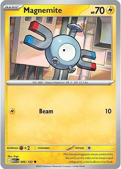 Magnemite - 045/132 - Common - Reverse Holo