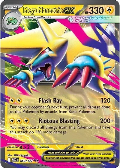 Mega Manectric ex - 050/132 - Double Rare