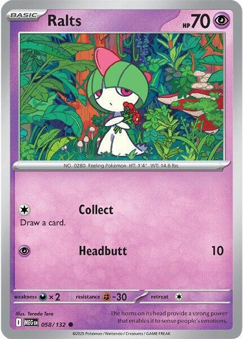 Ralts - 058/132 - Common - Reverse Holo
