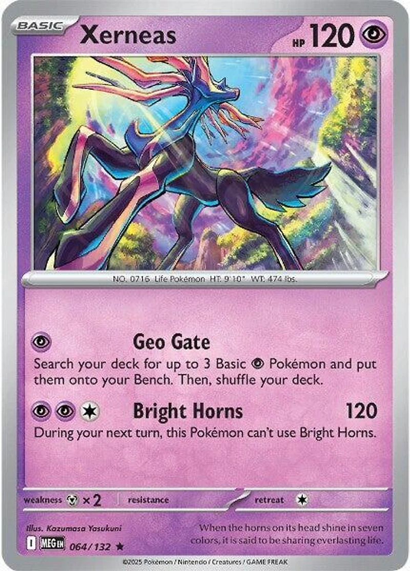 Xerneas - 064/132 - Holo Rare - Reverse Holo