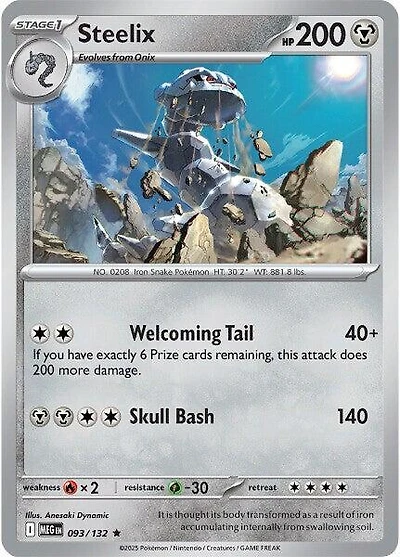 Steelix - 093/132 - Holo Rare