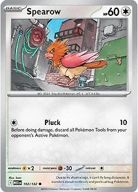 Spearow - 102/132 - Common - Reverse Holo