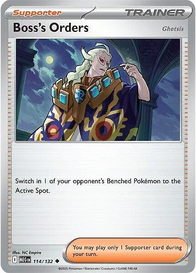 Boss's Orders [Ghetsis] - 114/132 - Uncommon - Reverse Holo
