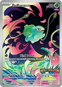 Bulbasaur (Mega Evolution Stamped) - 133/132 - Illustration Rare