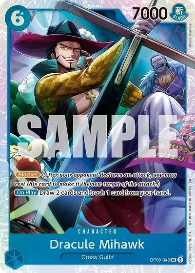 Dracule Mihawk - OP09-048 (Reprint) - OP09-048 - SR - Foil
