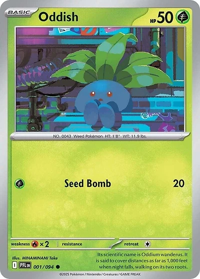 Oddish - 001/094 - Common - Reverse Holo