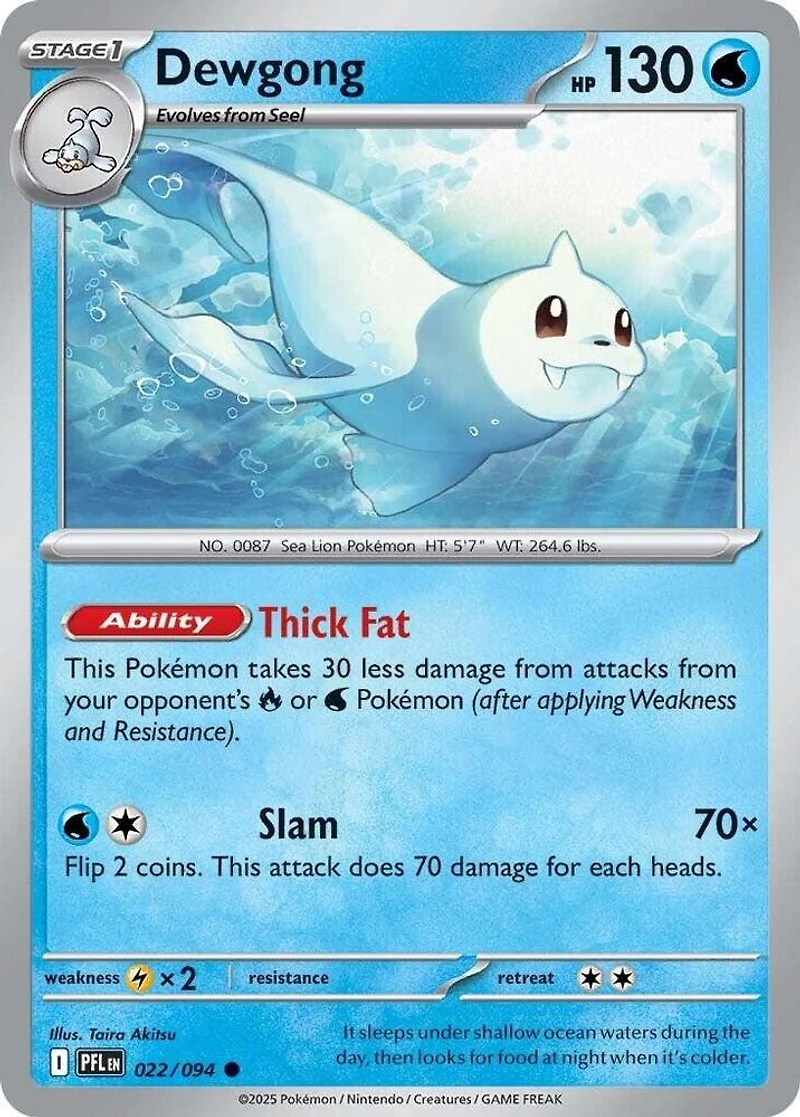 Dewgong - 022/094 - Common - Reverse Holo