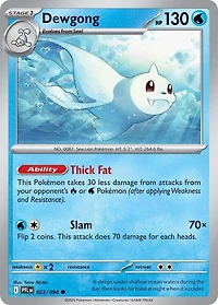 Dewgong - 022/094 - Common - Reverse Holo