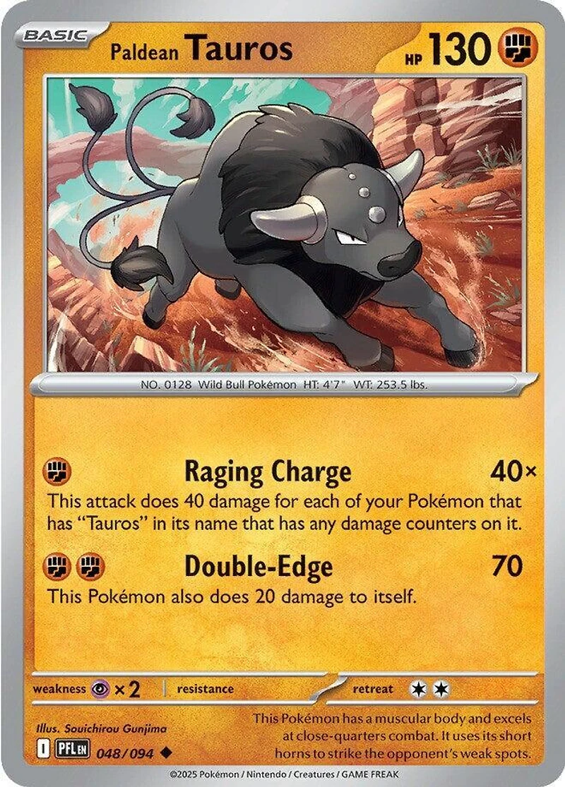 Paldean Tauros - 048/094 - Uncommon - Reverse Holo