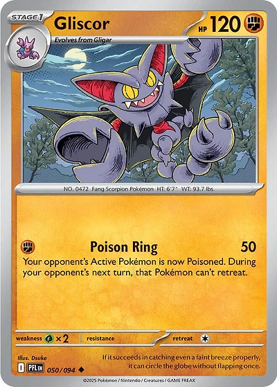 Gliscor - 050/094 - Uncommon - Reverse Holo
