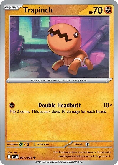 Trapinch - 051/094 - Common - Reverse Holo