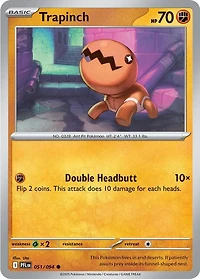 Trapinch - 051/094 - Common - Reverse Holo
