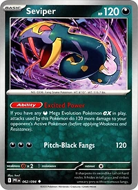 Seviper - 062/094 - Uncommon - Reverse Holo