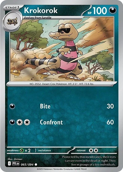 Krokorok - 065/094 - Common - Reverse Holo