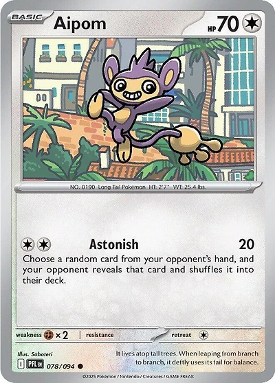 Aipom - 078/094 - Common - Reverse Holo