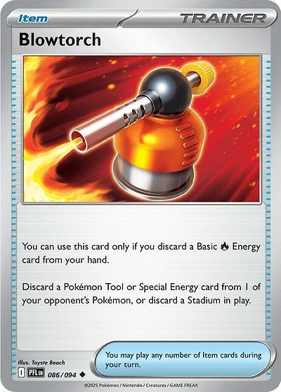 Blowtorch - 086/094 - Uncommon - Reverse Holo