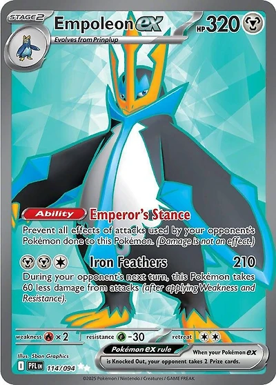 Empoleon ex - 114/094 - Ultra Rare