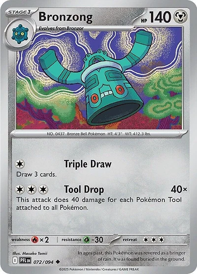 Bronzong - 072/094 - Uncommon - Reverse Holo