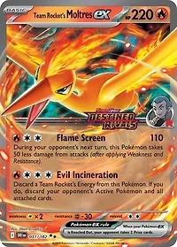 Team Rocket's Moltres ex (Destined Rivals Stamp) - 031/182 - Double Rare