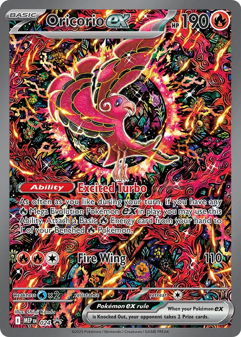 Oricorio ex - MEP024 - MEP Black Star Promos