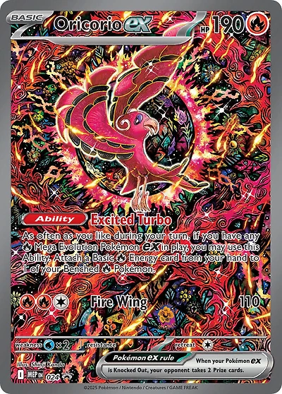 Oricorio ex - MEP024 - MEP Black Star Promos