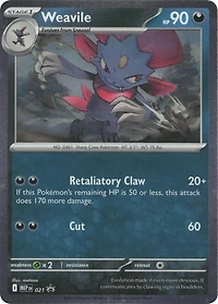 Weavile - MEP021 - MEP Black Star Promos - Cosmos Holo