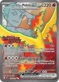 Team Rocket's Moltres ex (Destined Rivals Stamp) - 208/182 - Ultra Rare