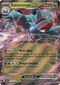 Salamence ex (Journey Together Stamped) - 114/159 - Double Rare