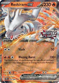 Reshiram ex (White Flare Stamped) - 020/086 - Double Rare