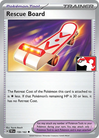 Rescue Board - 159/162 - Uncommon - Holo
