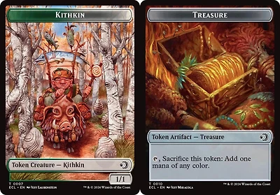 Kithkin // Treasure Double-Sided Token - Foil