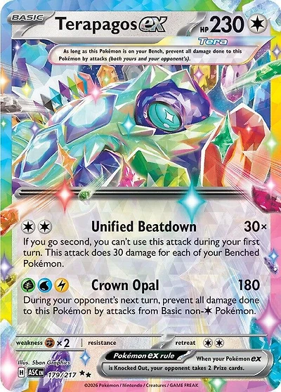 Terapagos ex - 179/217 - Double Rare