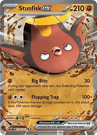 Stunfisk ex - 114/217 - Double Rare