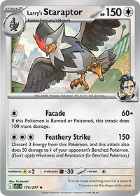 Larry's Staraptor - 170/217 - Holo Rare