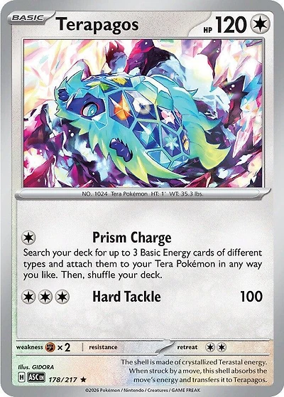Terapagos - 178/217 - Holo Rare