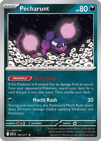 Pecharunt - 143/217 - Holo Rare