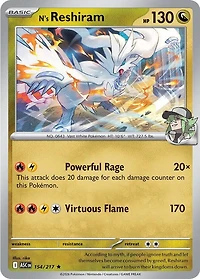 N's Reshiram - 154/217 - Holo Rare