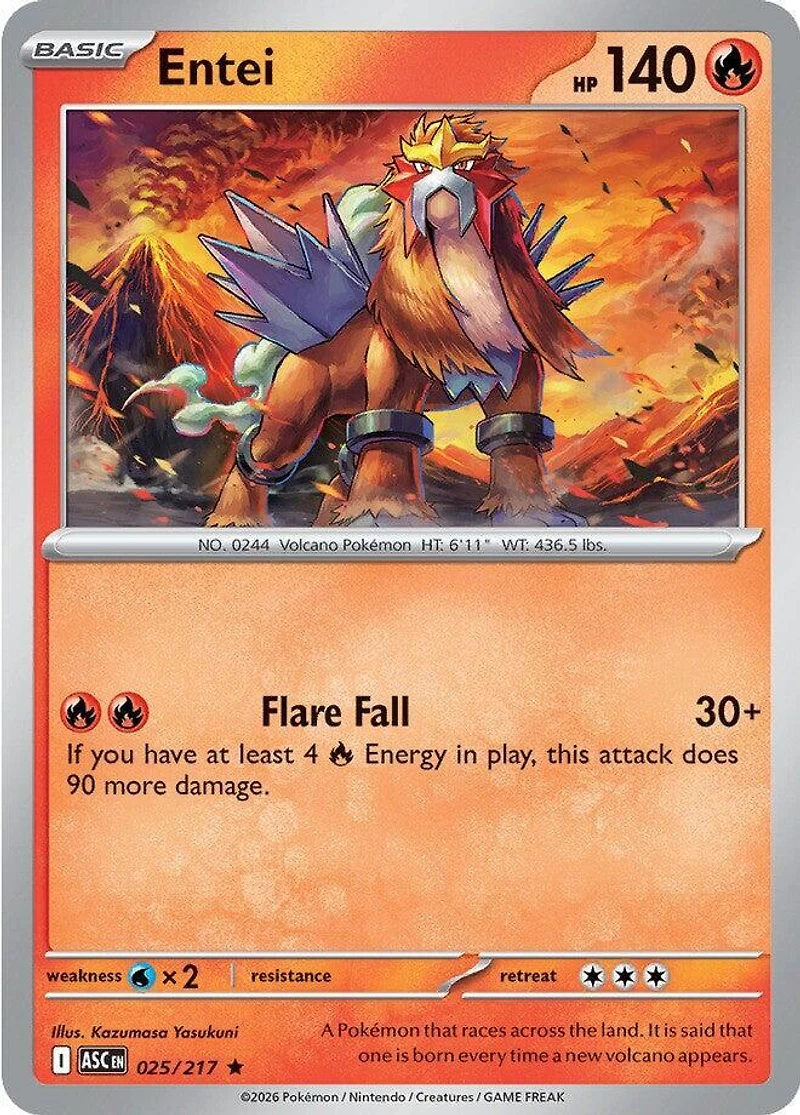 Entei - 025/217 - Holo Rare