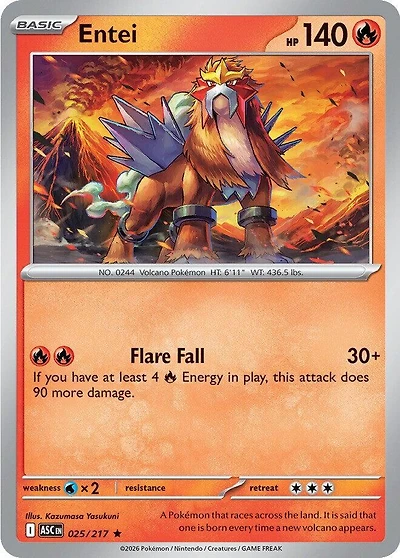 Entei - 025/217 - Holo Rare