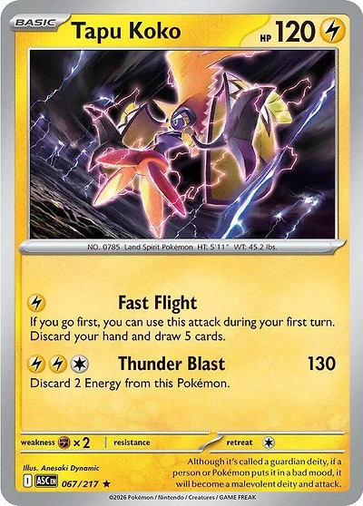Tapu Koko - 067/217 - Holo Rare