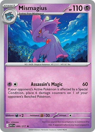 Mismagius - 086/217 - Holo Rare