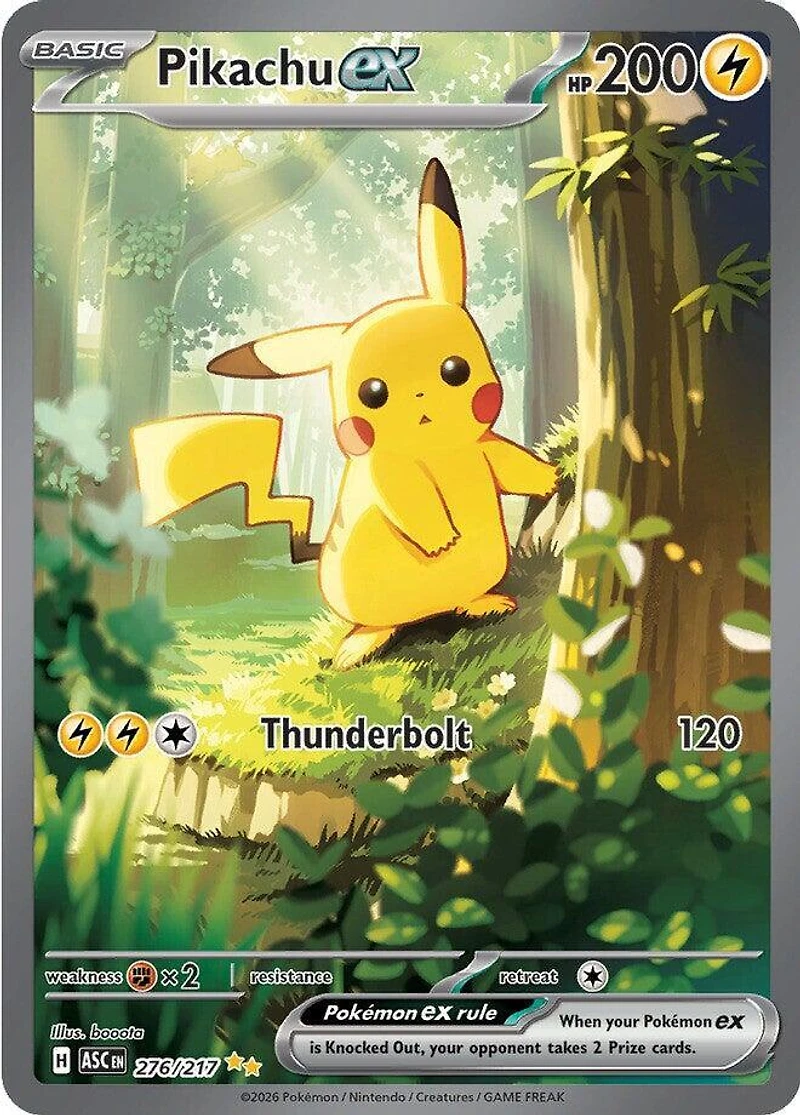 Pikachu ex - 276/217 - Special Illustration Rare