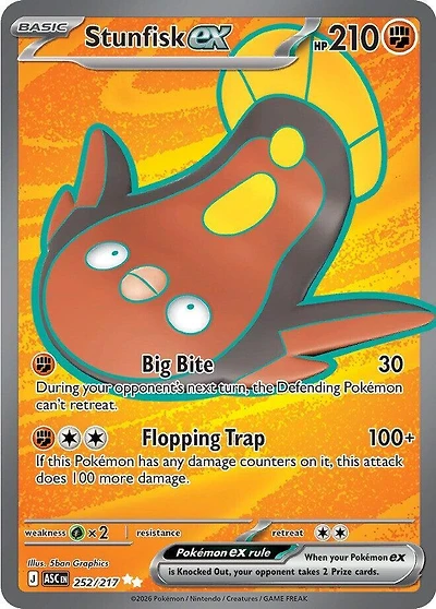 Stunfisk ex - 252/217 - Ultra Rare