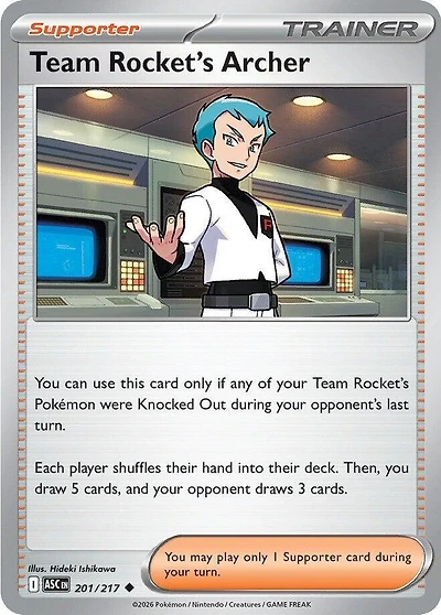 Team Rocket's Archer - 201/217 - Uncommon