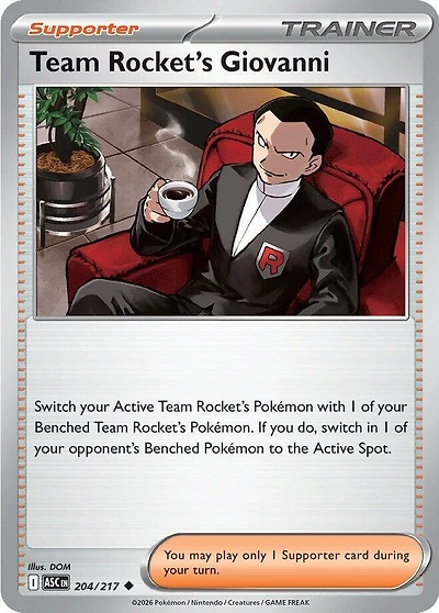Team Rocket's Giovanni - 204/217 - Uncommon